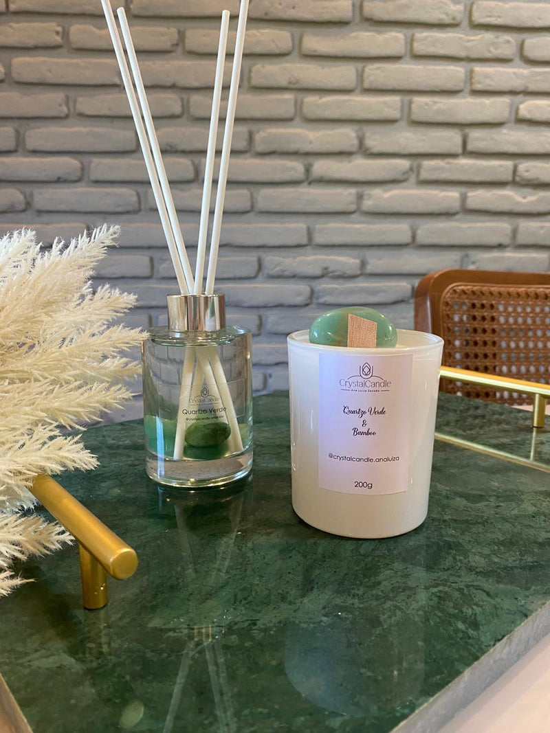 Difusor Linha CRISTAL Quartzo Verde