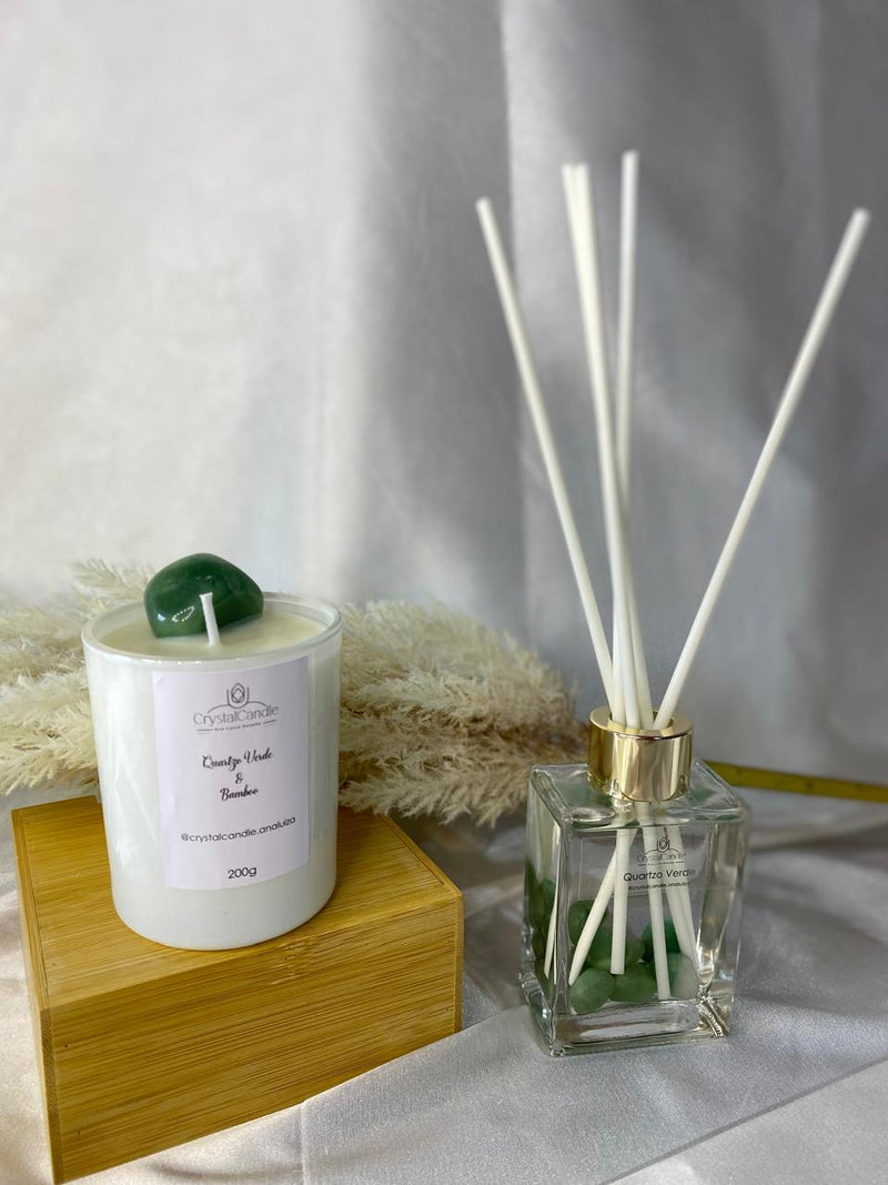 Difusor Linha CRISTAL Quartzo Verde